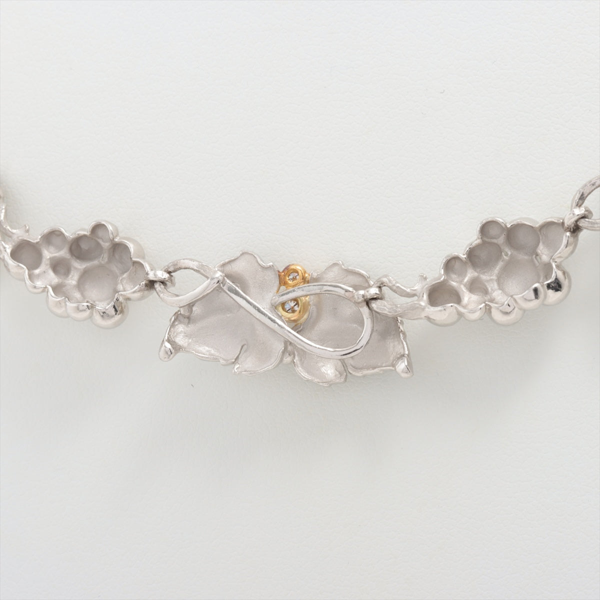 Nobuko Ishikawa diamond Necklace K18(YG)×Pt900 73.5g Side stopper loose Discoloration of some bullion