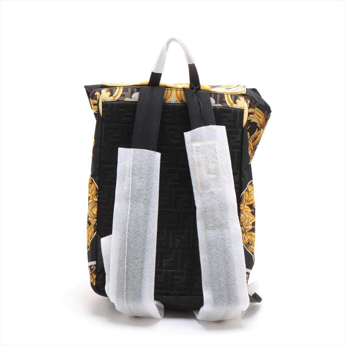 Fendi x Versace ZUCCa Nylon Backpack Black×Gold 7VZ066