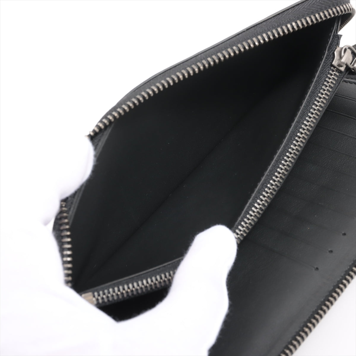 Louis Vuitton Damier Infini  Zippy wallet vertical N63548 Black Round-Zip-Wallet There was an RFID response