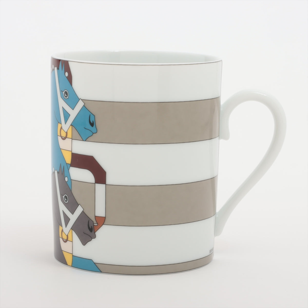 Hermès Rocabar Mug cup Ceramic Yellow × Blue