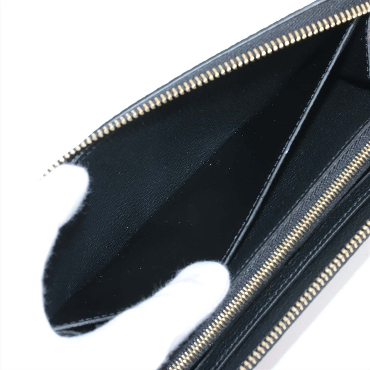 Louis Vuitton Bicolor Monogram Empreinte Portofeuille Clemence M82338 Noir Zip Round Wallet responsive RFID