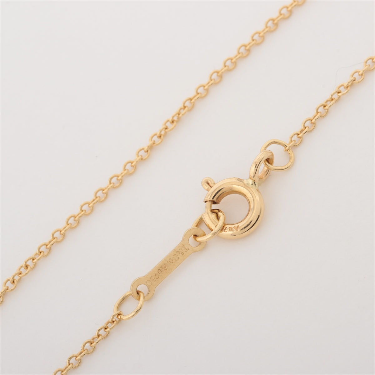 Tiffany Double Loving Heart diamond Necklace 750(YG) 2.2g