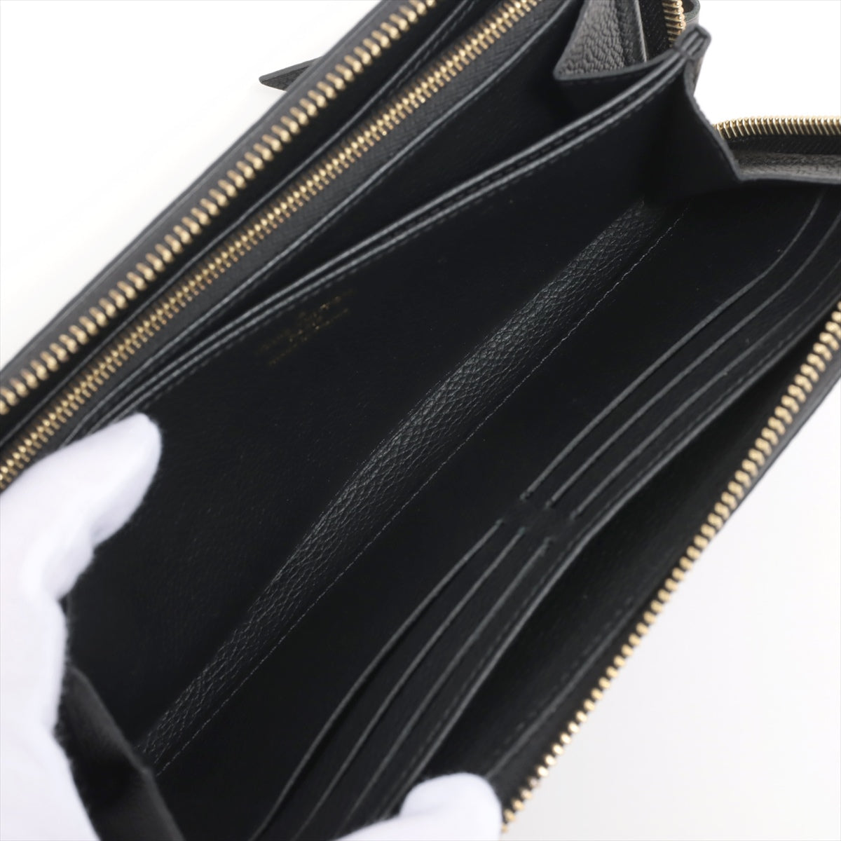 Louis Vuitton Bicolor Monogram Empreinte Zippy Wallet M80481 Noir Round-Zip-Wallet responsive RFID