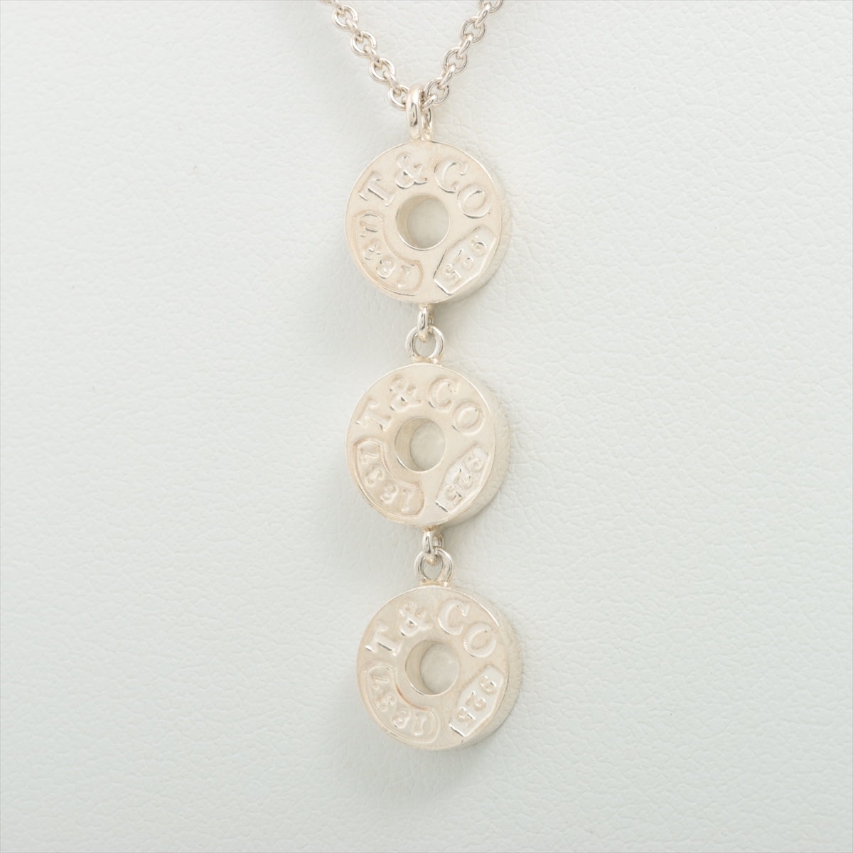 Tiffany 1837 Circle Necklace 925 6.0g Silver