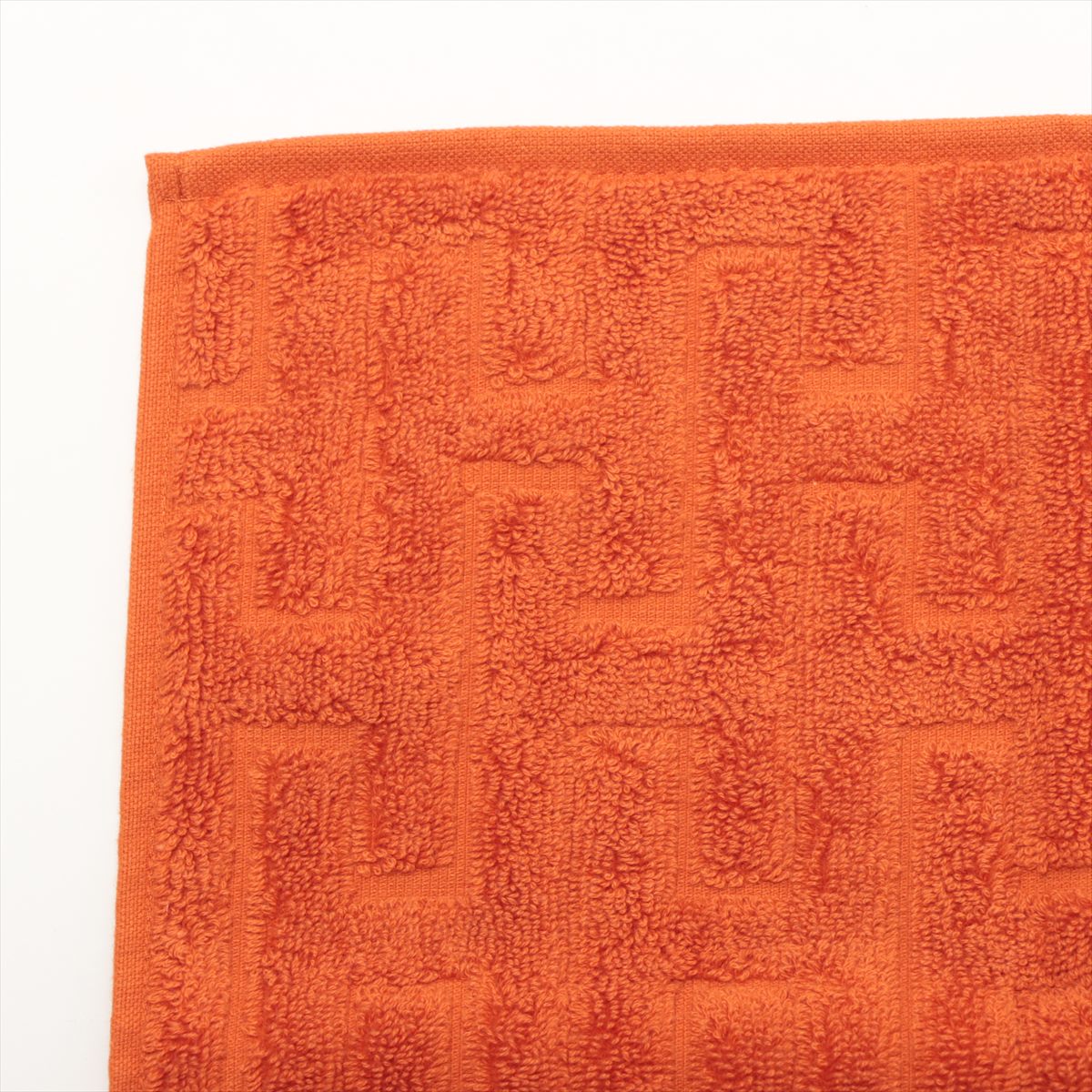 Hermès Labyrinth Towel Cotton Orange