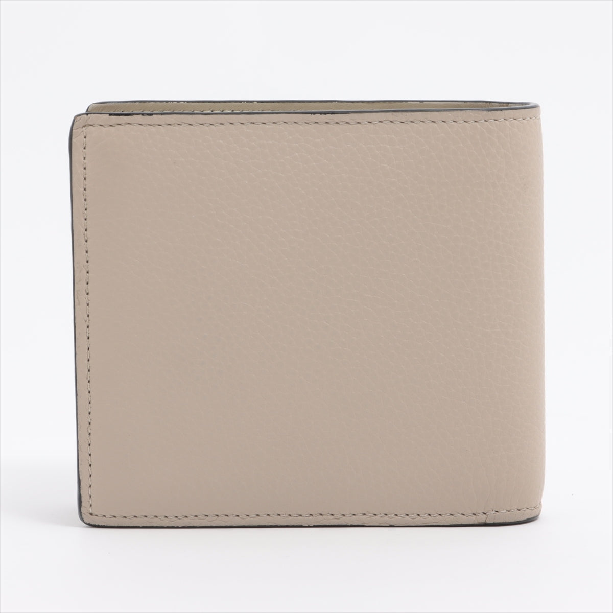 Loewe Anagram Leather Compact Wallet Beige