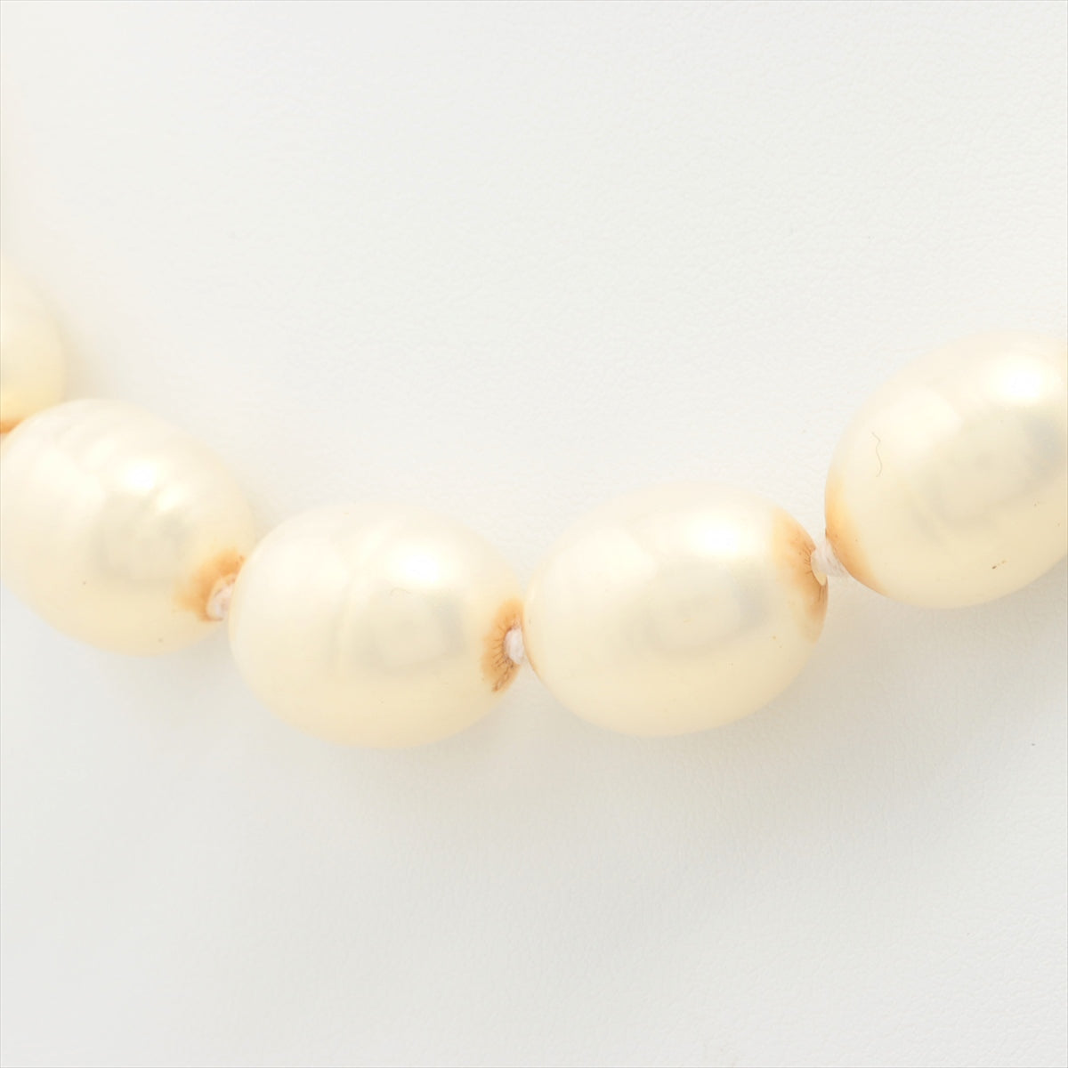 Chanel 98C Necklace Imitation pearls White x gold