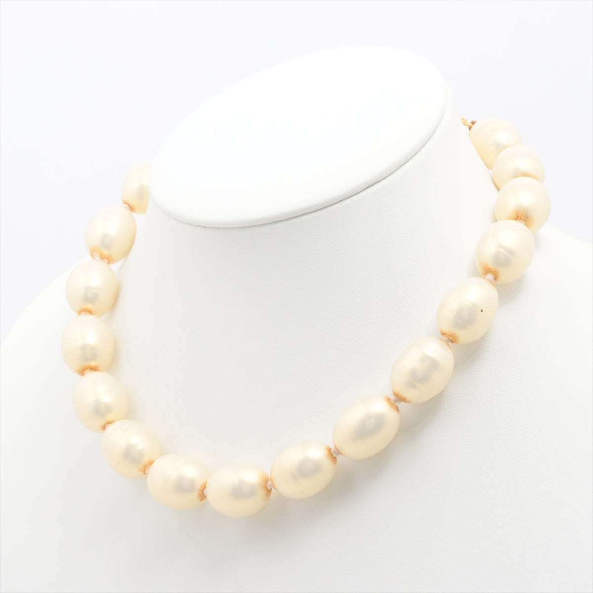Chanel 98C Necklace Imitation pearls White x gold