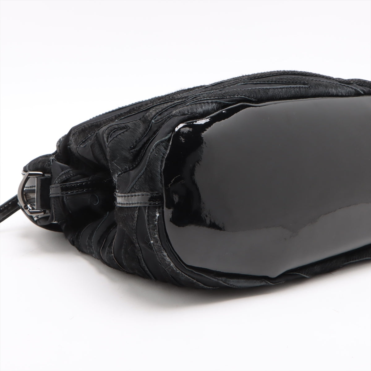 Givenchy Nightingale Nylon x Cowhide x Patent Leather 2way handbag Black