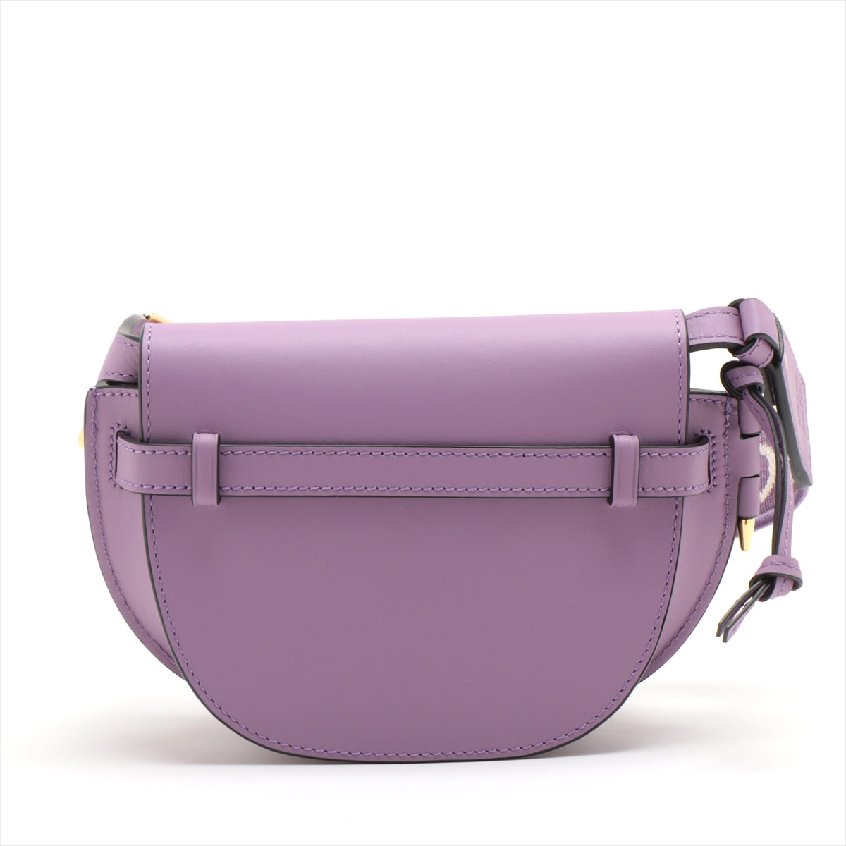 Loewe Mini Gate Leather Shoulder bag Purple