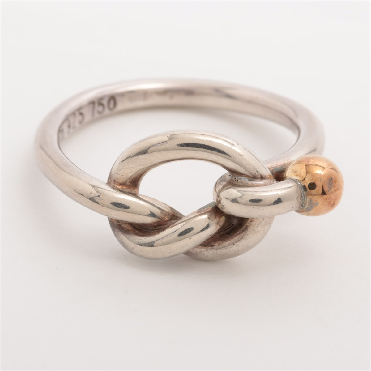 Tiffany Love Knot rings 925×750 2.8g Gold × Silver