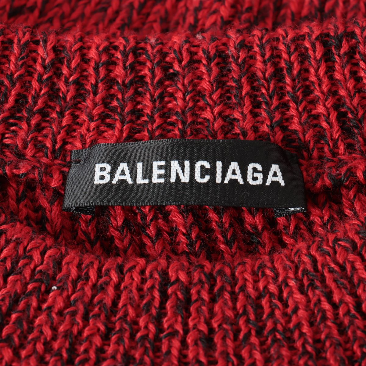 Balenciaga 18 years wool x acrylic Knit L Men's Red  534487