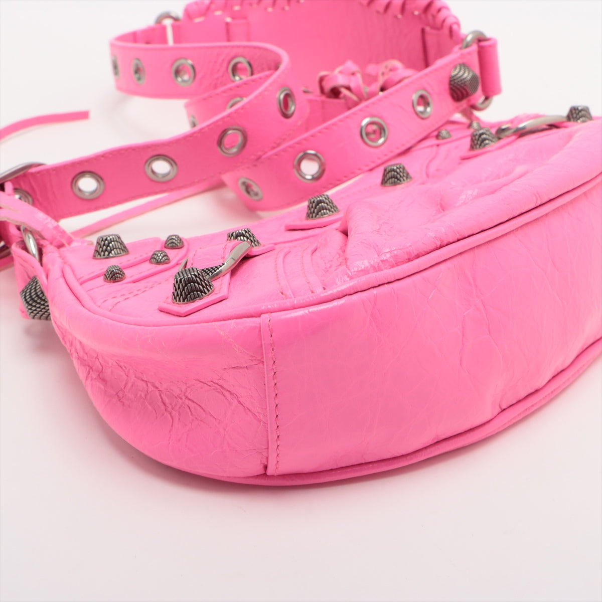Balenciaga Arena Leather Shoulder bag Pink 671309 With mirror