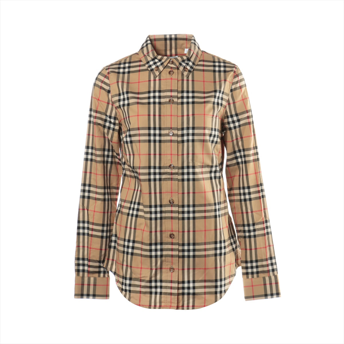 Burberry Tissi period Cotton & Polyurethane Shirt IT38 Ladies' Brown  8022284