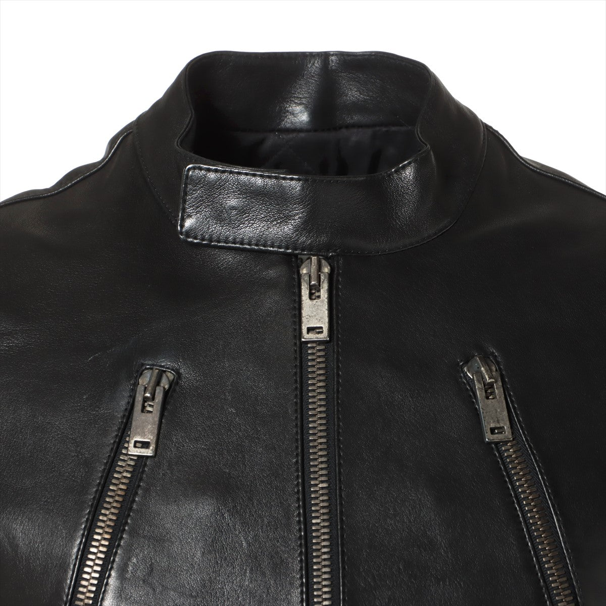 Maison Margiela 17AW Leather Leather jacket 44 Men's Black  S50AM0307 14 The figure eight Single riders
