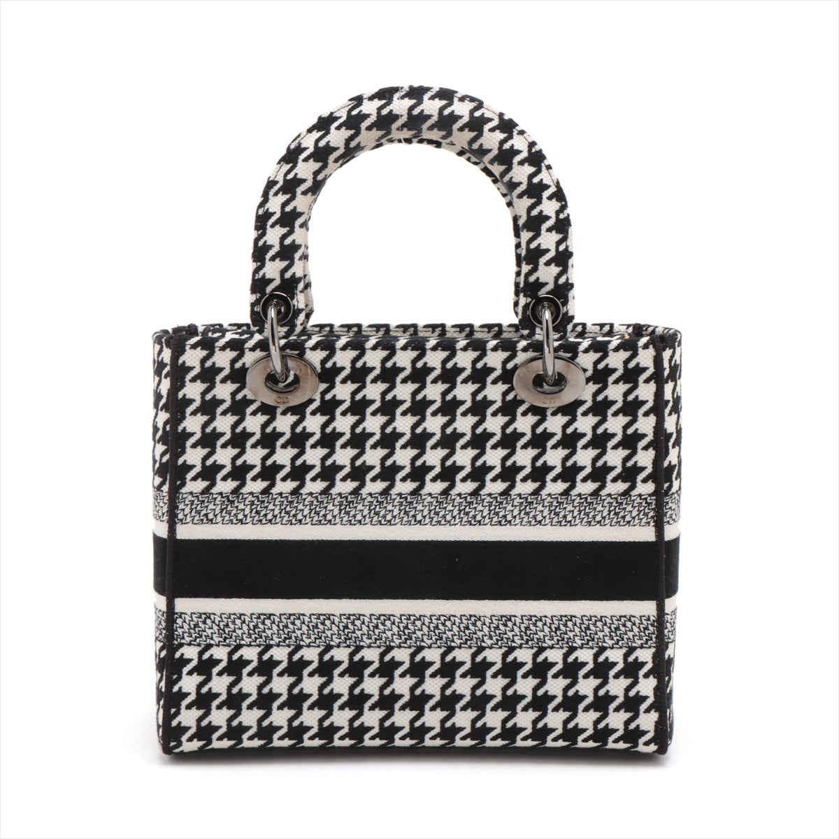 Christian Dior Lady Dior canvas 2way handbag Black × White