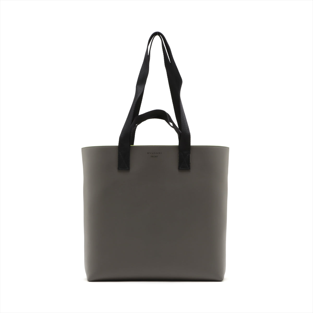 Bvlgari × Fragment Leather 2 way tote bag Grey