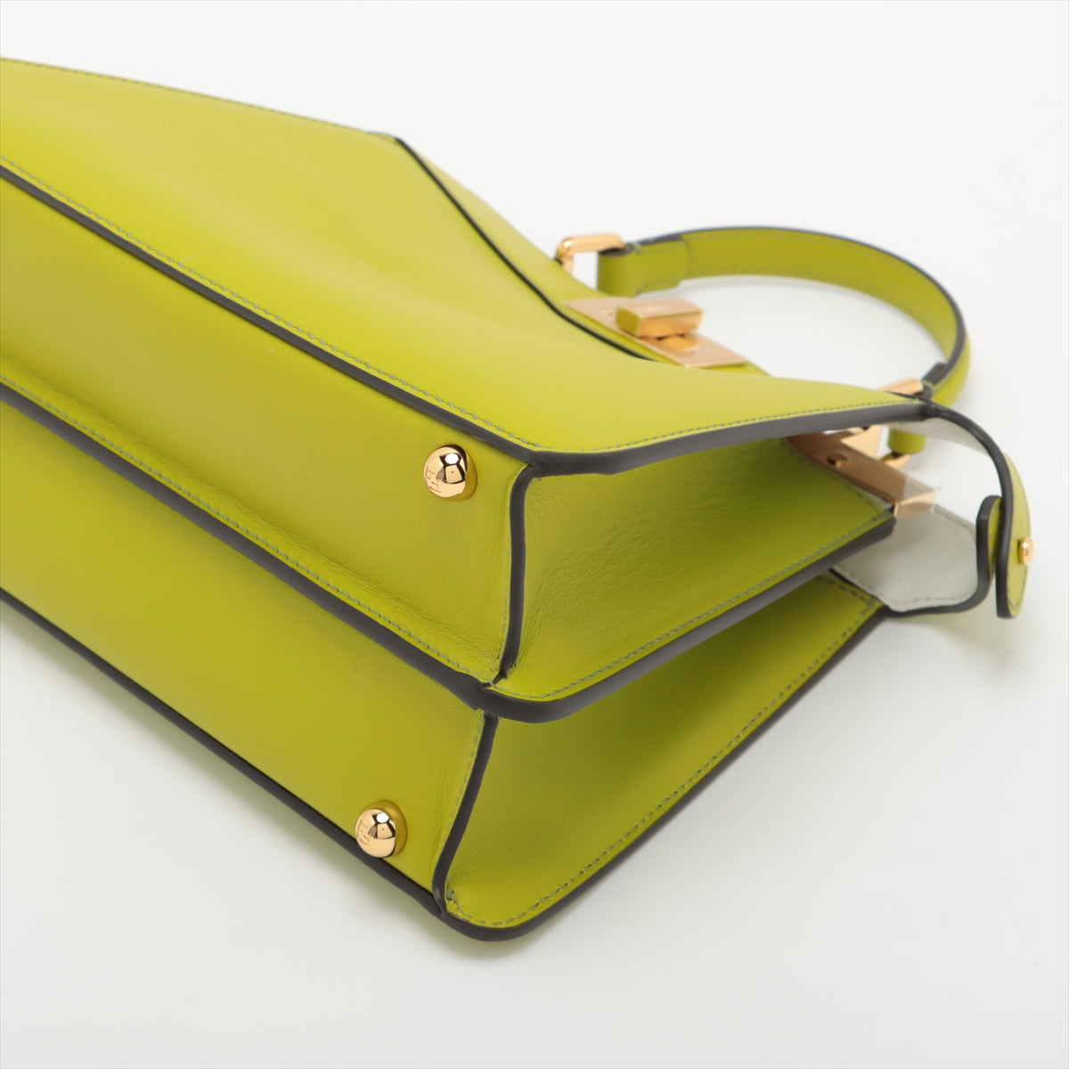 Fendi Peek-a-boo ICU Co., Ltd. small Leather 2way handbag Green 8BN327