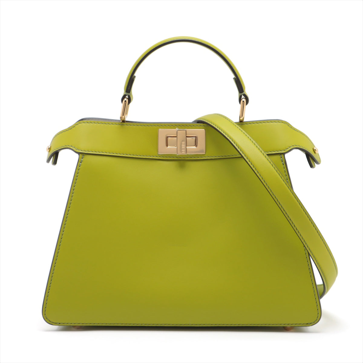 Fendi Peek-a-boo ICU Co., Ltd. small Leather 2way handbag Green 8BN327