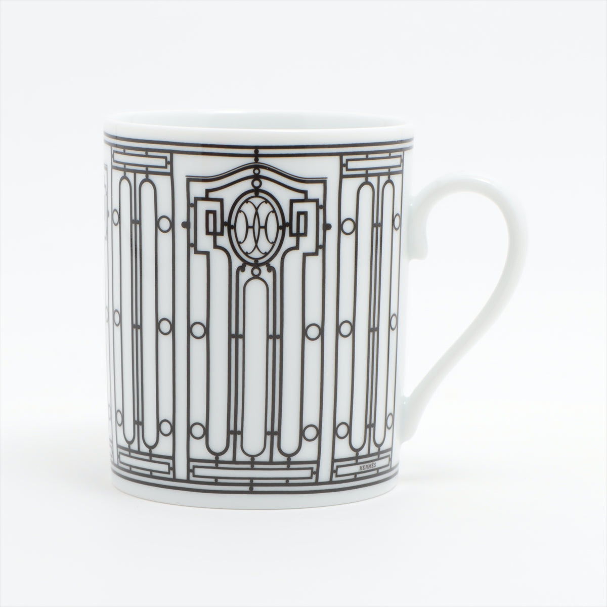 Hermès H Deco Mug cup Ceramic Black
