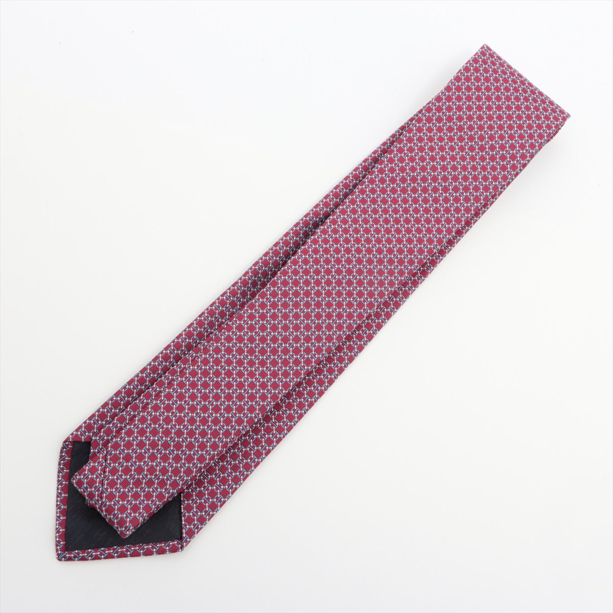 Hermès Necktie Silk Red tagged Rouge