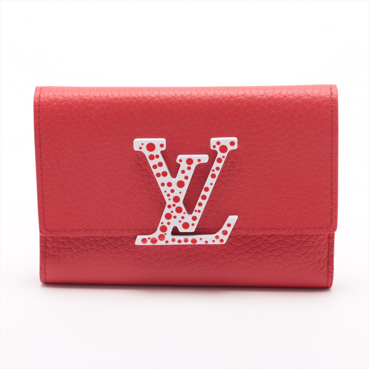 Louis Vuitton x Yayoi Kusama Infinity dots Portefeuille Capucine compacts M82113 Compact Wallet Red Maxi