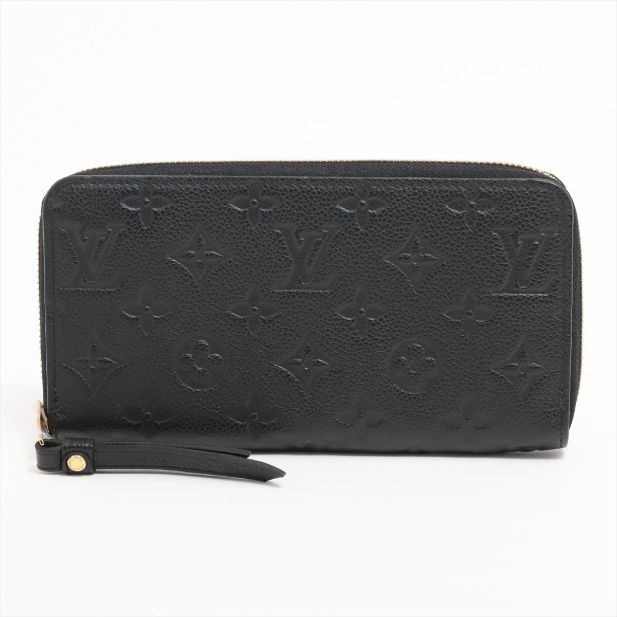 Louis Vuitton monogram empreinte Zippy Wallet M61864 Noir Round-Zip-Wallet responsive RFID