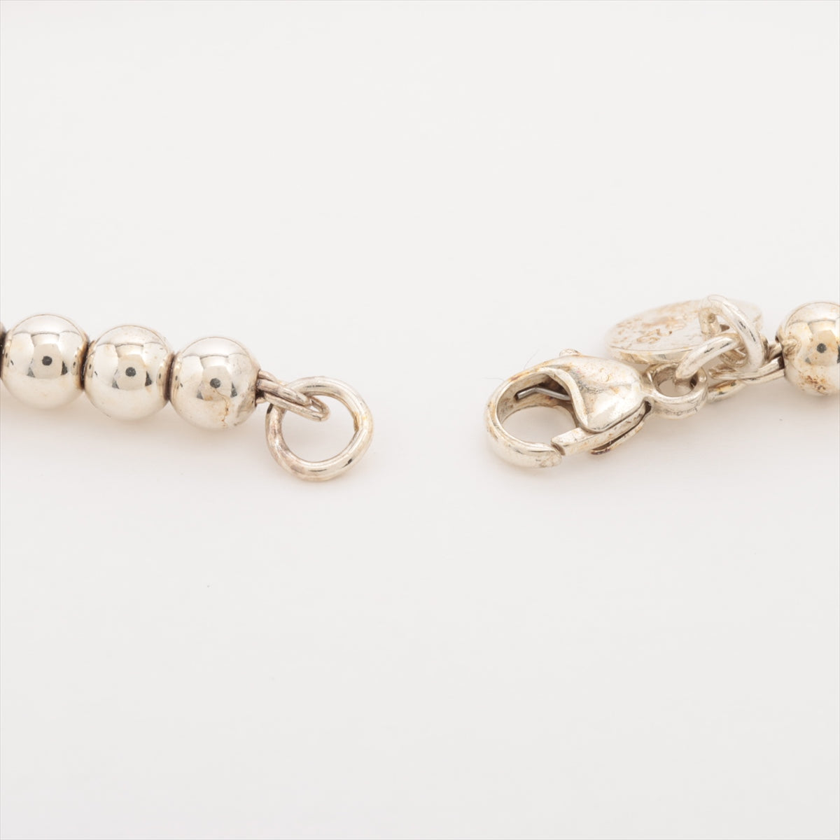 Tiffany Return To Tiffany Heart Tag Bracelet 925 5.4g Silver Ball Chain