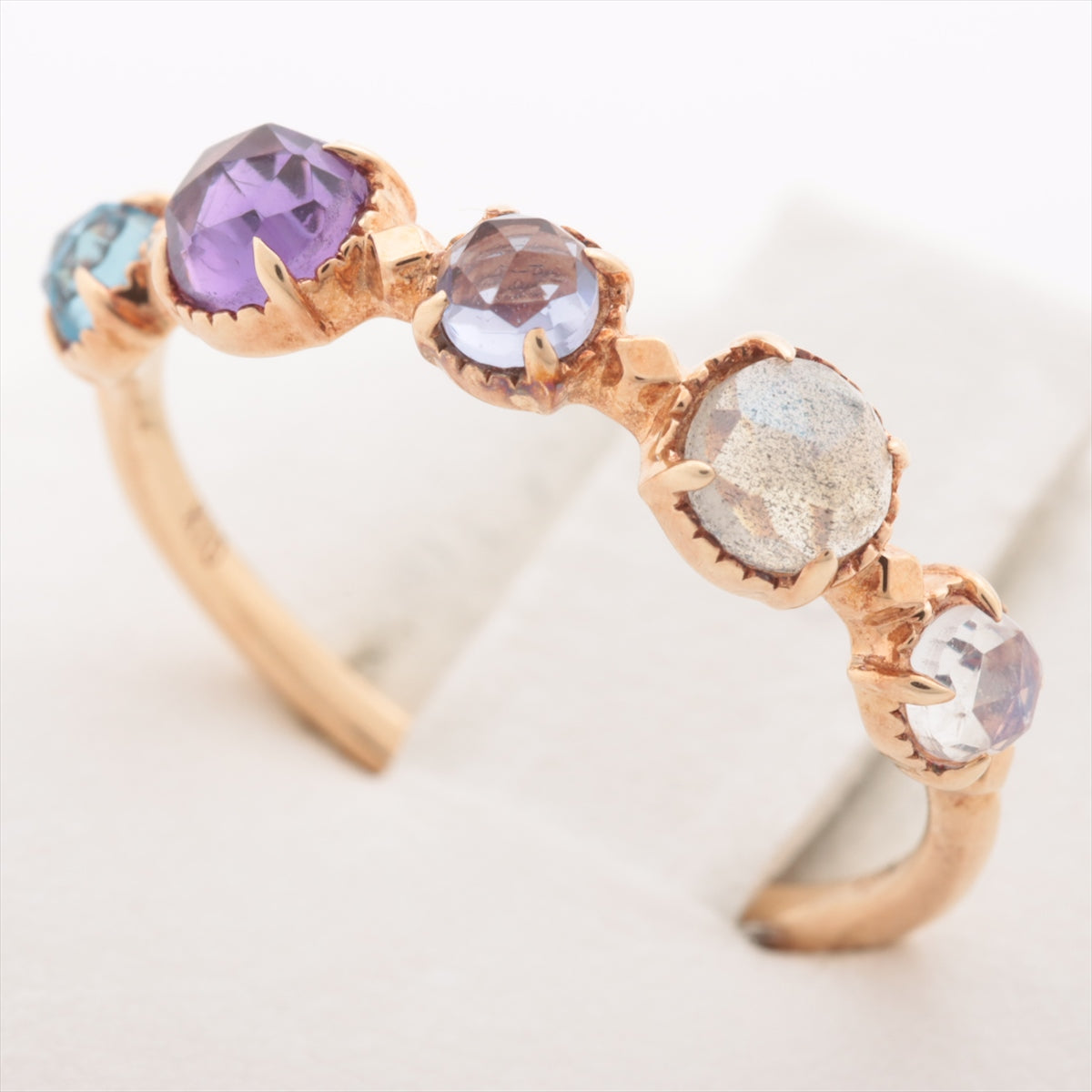 aget Colored stone rings K10(YG) 1.3g
