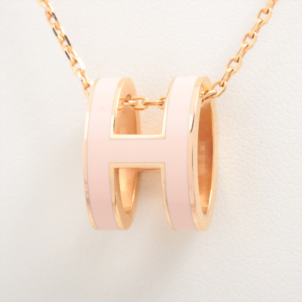 Hermès Pop ash Necklace GP Gold x pink