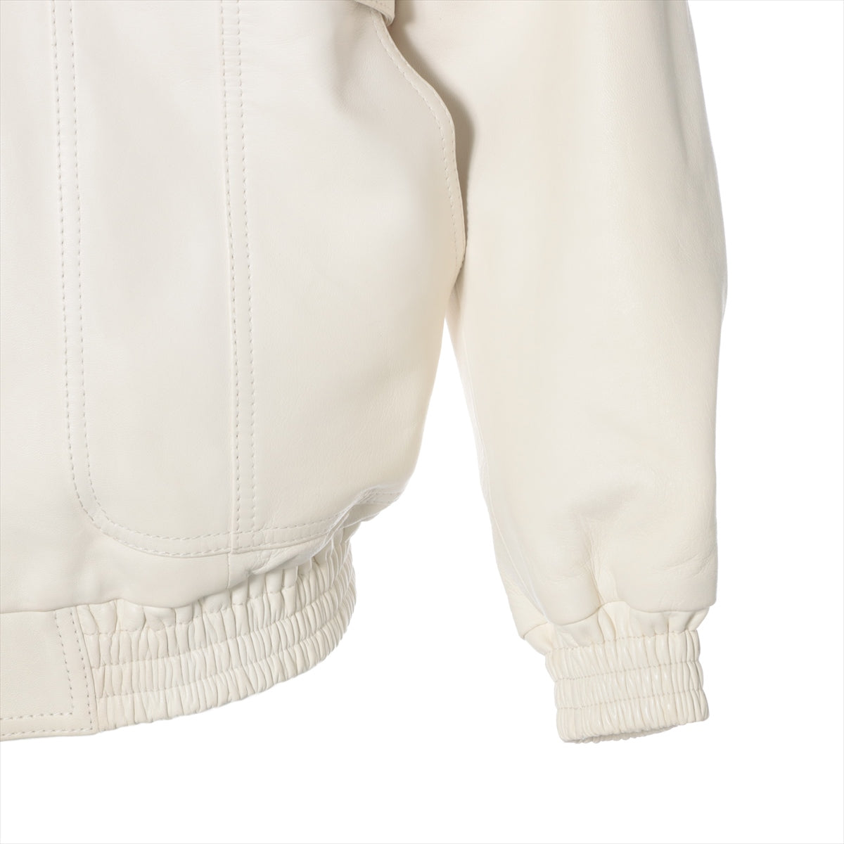 CELINE Eddie period Lambskin Leather jacket 38 Men's White  2E8924787