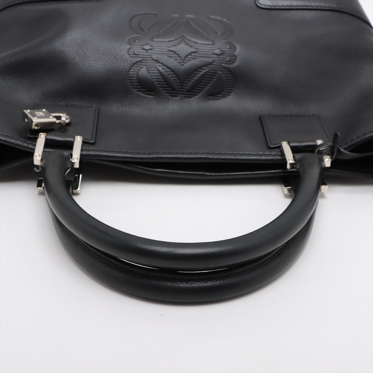 Loewe Amazona 28 Leather Hand bag Black