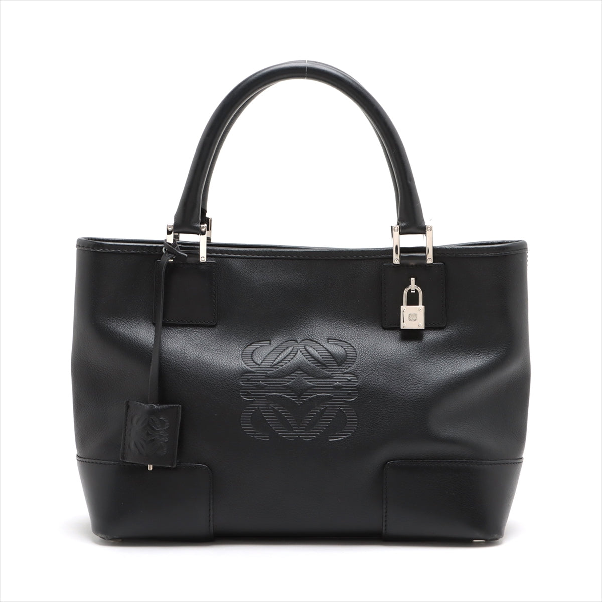 Loewe Amazona 28 Leather Hand bag Black