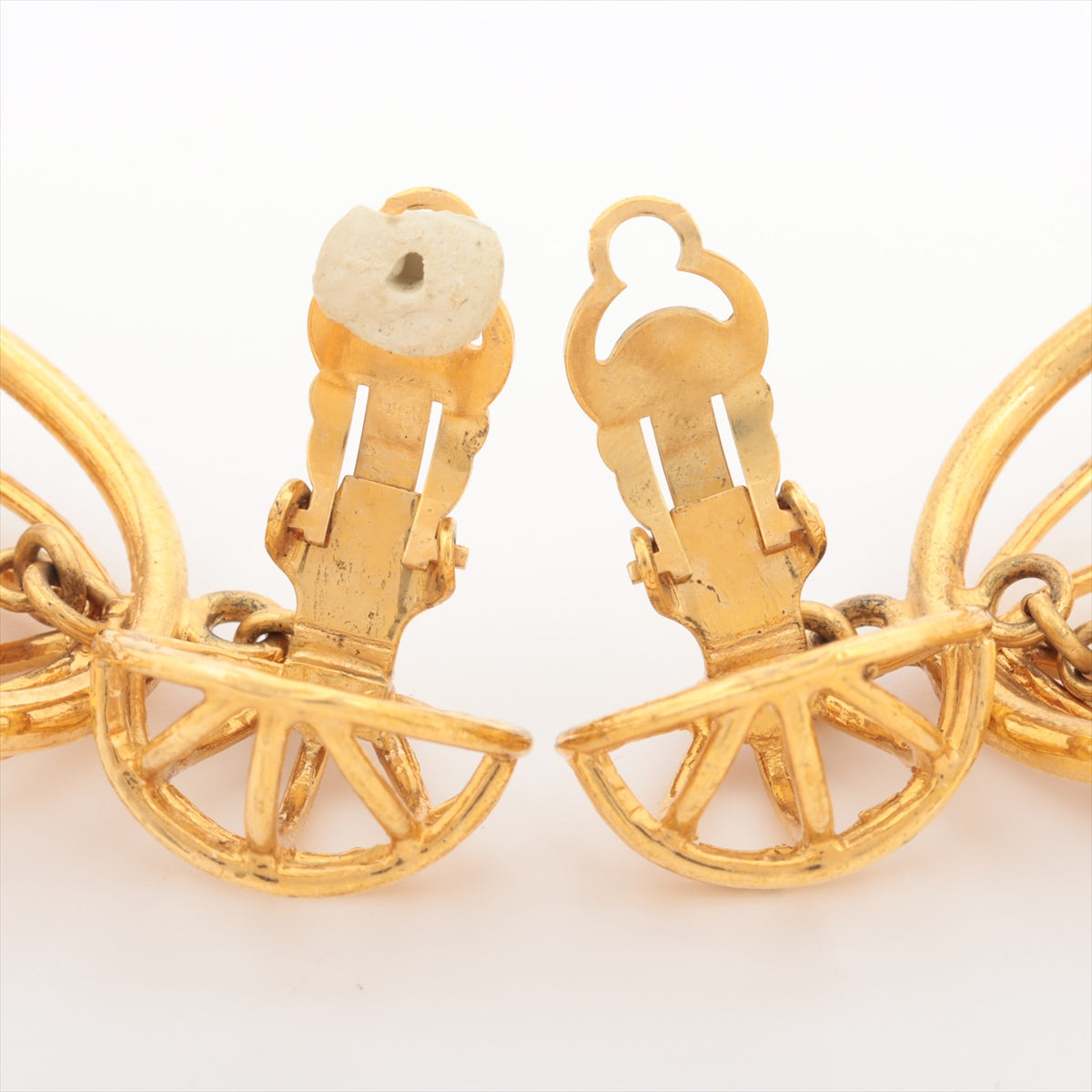 Chanel Coco Mark 29 Earrings (for both ears) GP Gold birdcage