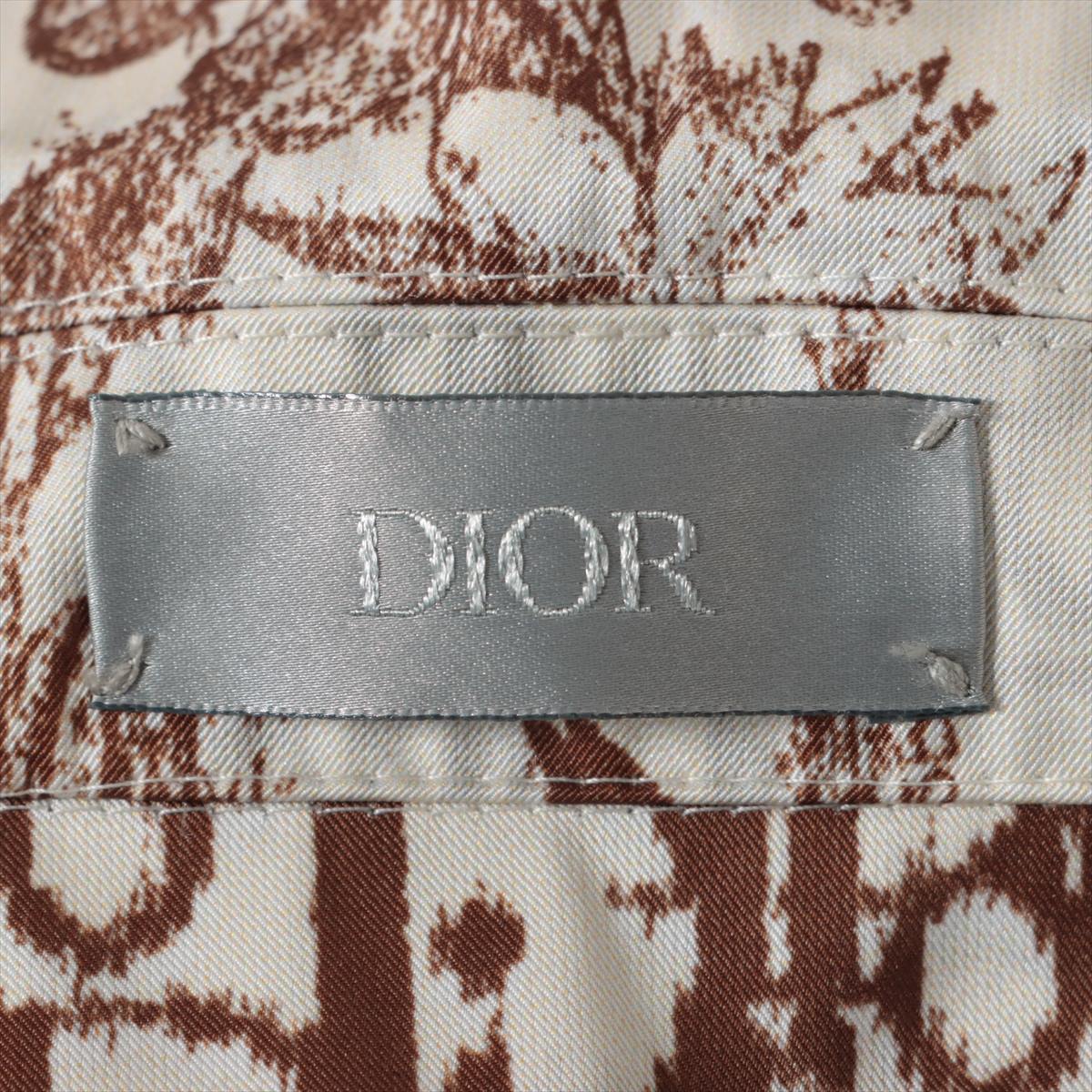 Dior x Travis Scott Polyester × Rayon Jacket 46 Men's White x beige  213C522C5531 Oblique lining