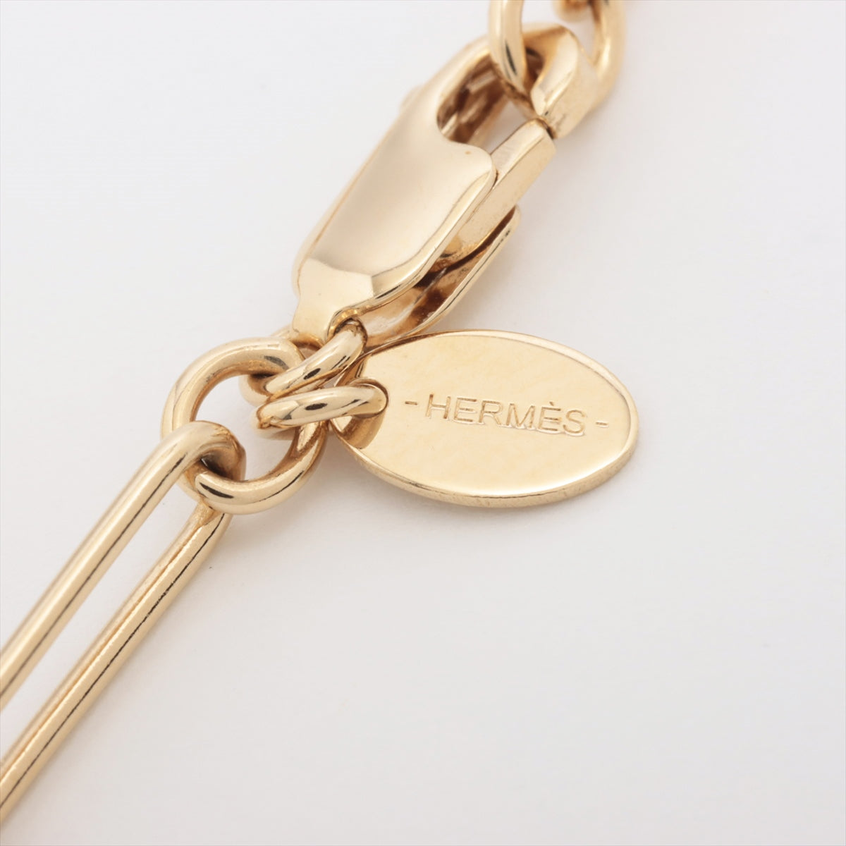 Hermès Amulet Kelly Necklace Buffalo horn x GP