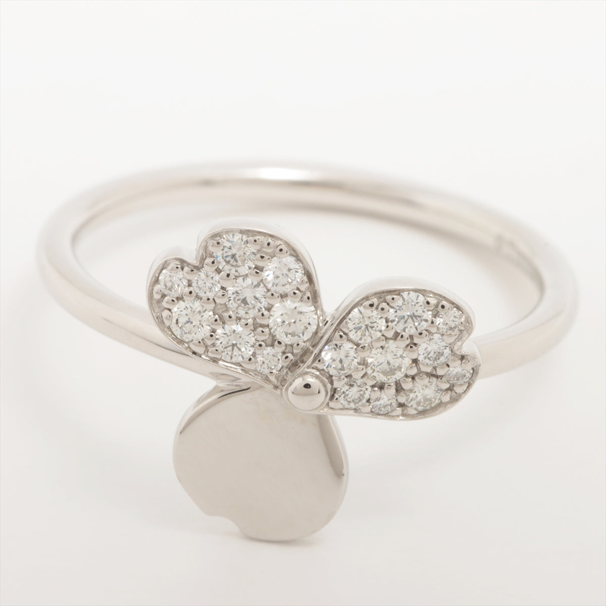 Tiffany Paper flowers diamond rings Pt950 4.0g