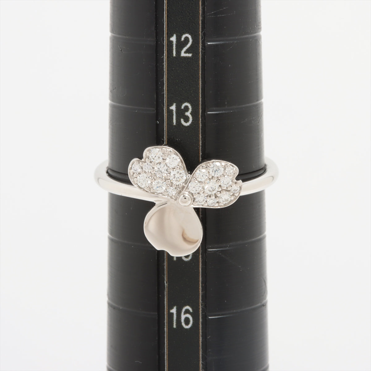 Tiffany Paper flowers diamond rings Pt950 4.0g