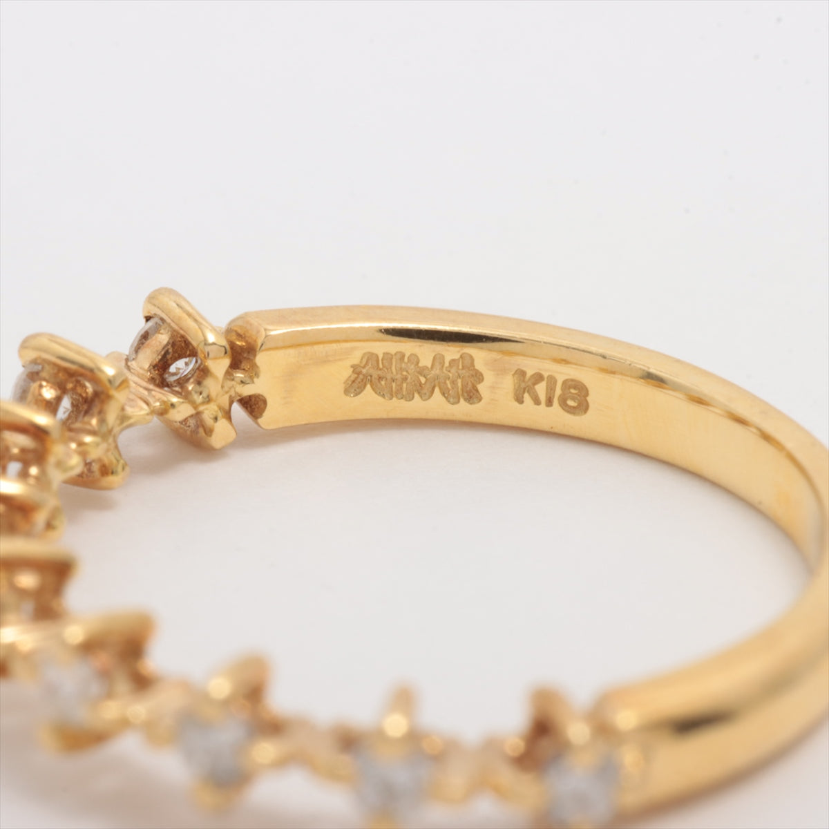 AHKAH diamond rings K18(YG) 1.6g 0.16
