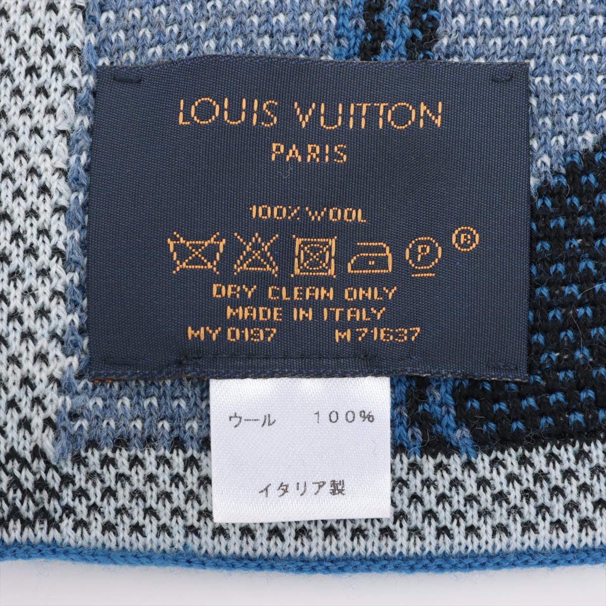 Louis Vuitton M71637 Travel Stamps MY0197 Scarf Wool