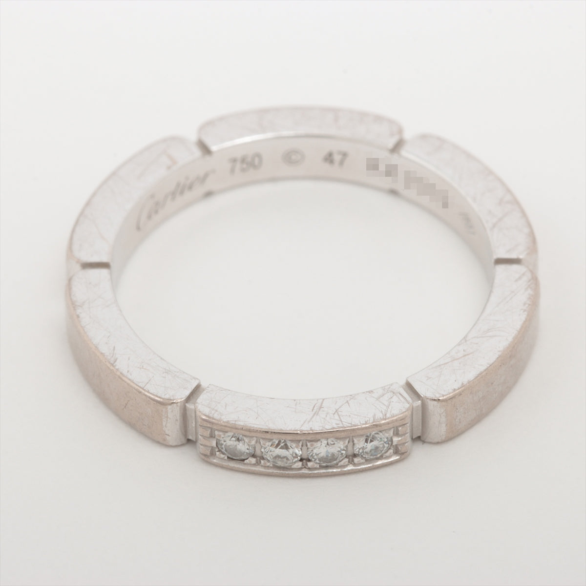 Cartier Maillon Panthère 4P diamond rings 750(WG) 3.8g 47