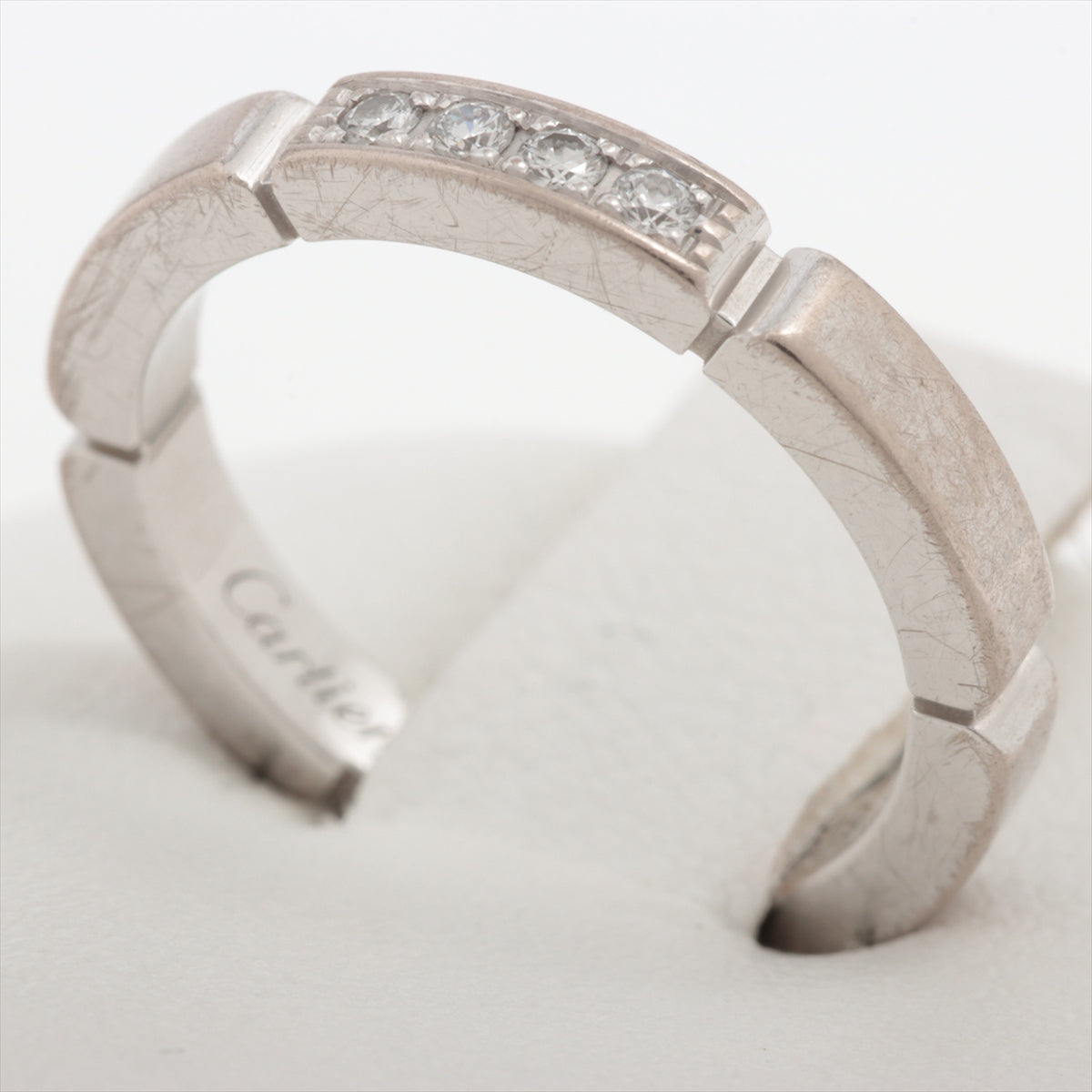Cartier Maillon Panthère 4P diamond rings 750(WG) 3.8g 47