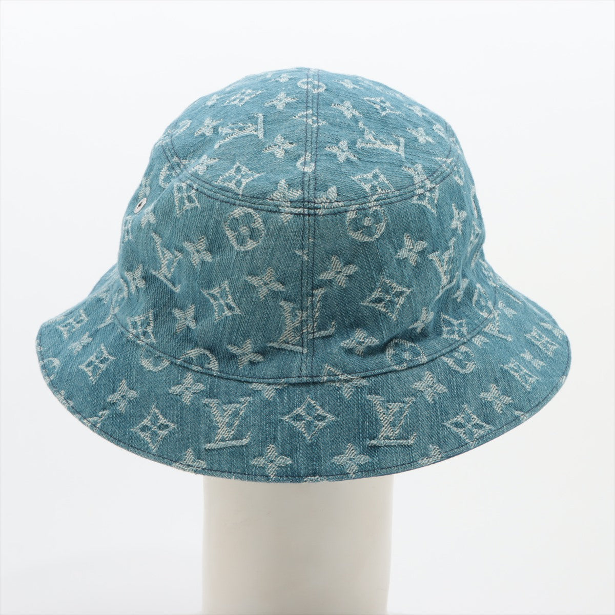 Louis Vuitton Pone Monogram Essential Hat 62 Cotton Blue M78774