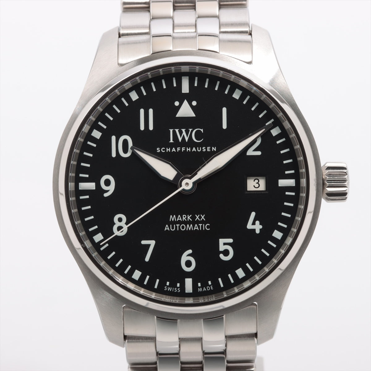 IWC Pilot Watch Mark XX IW328202 SS AT Black-Face Extra Link 1