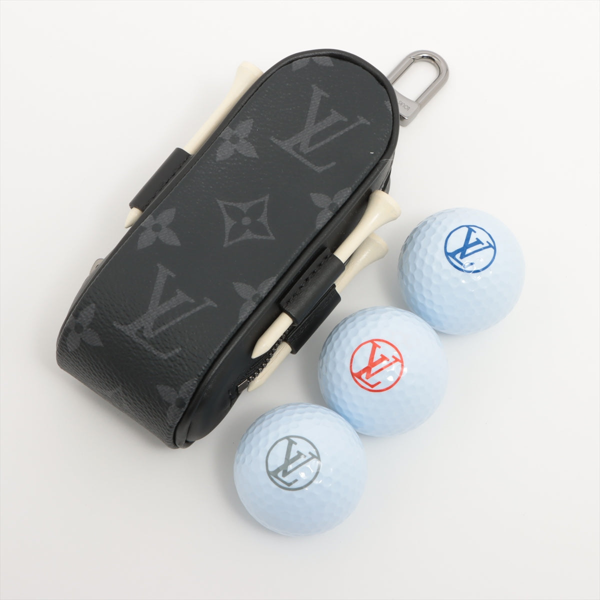 Louis Vuitton GI0344 sets golfing Andrews BA4178 Golf ball case PVC & leather Black