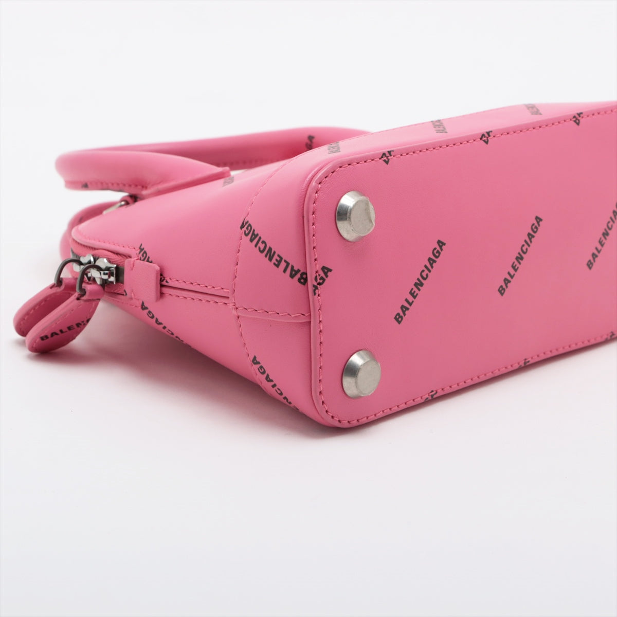 Balenciaga Ville Top Handle S Leather 2way handbag Pink 550646