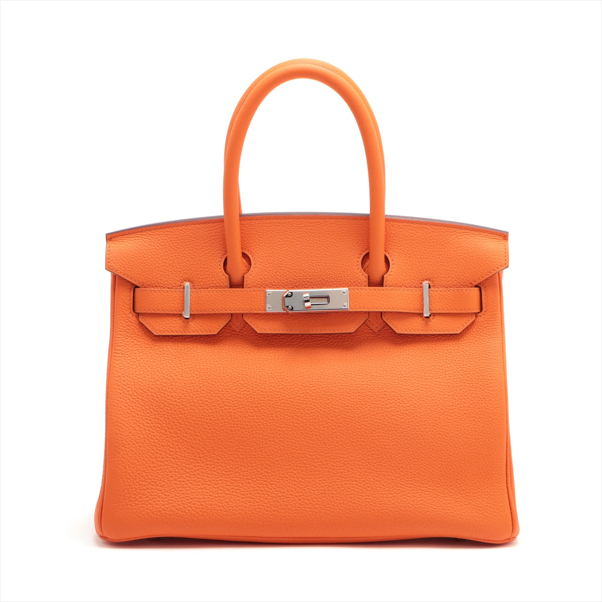 Hermès Birkin 30 Togo orange minian Silver Metal fittings B: 2023