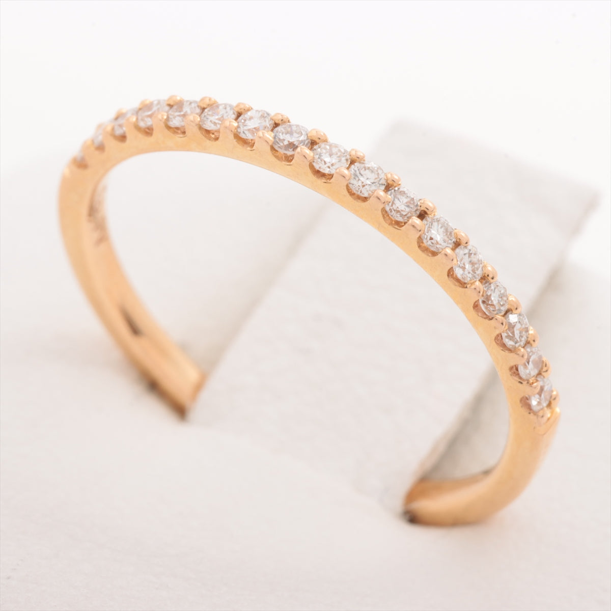 Ponte Vecchio Heart Eternity diamond rings 750(PG) 1.3g D0.15