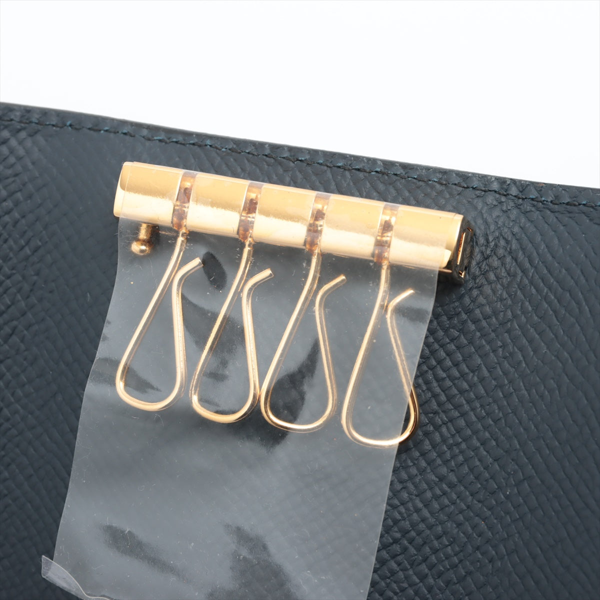 Hermès Bearn Key Case Veau Epsom Key Case Blue indigo Gold Metal fittings B: 2023