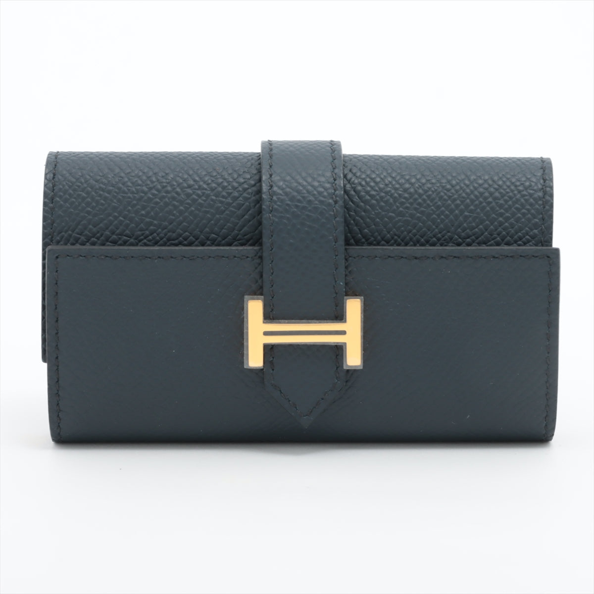 Hermès Bearn Key Case Veau Epsom Key Case Blue indigo Gold Metal fittings B: 2023